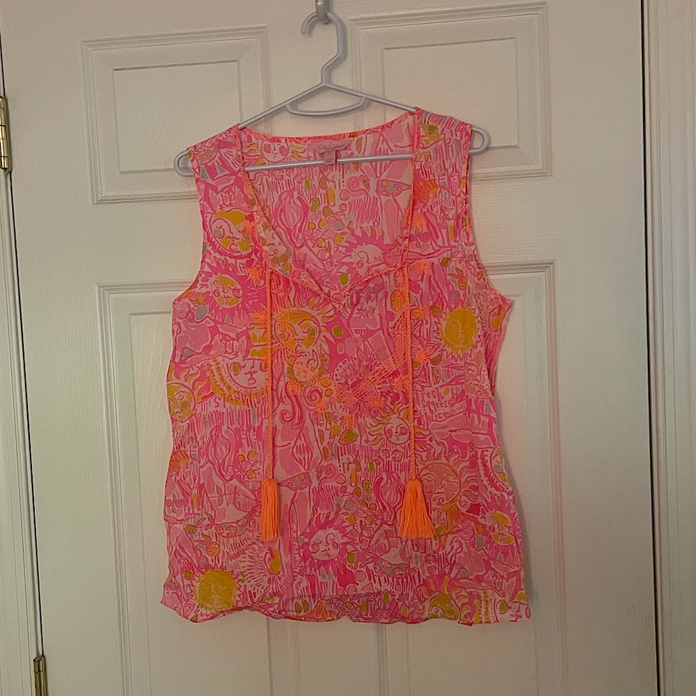 Lily Pulitzer Lauren Sleeveless Tassel Tank